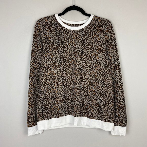 ZYIA | Tops | Zyia Leopard Sweatshirt 